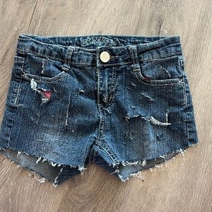 Distressed shorts